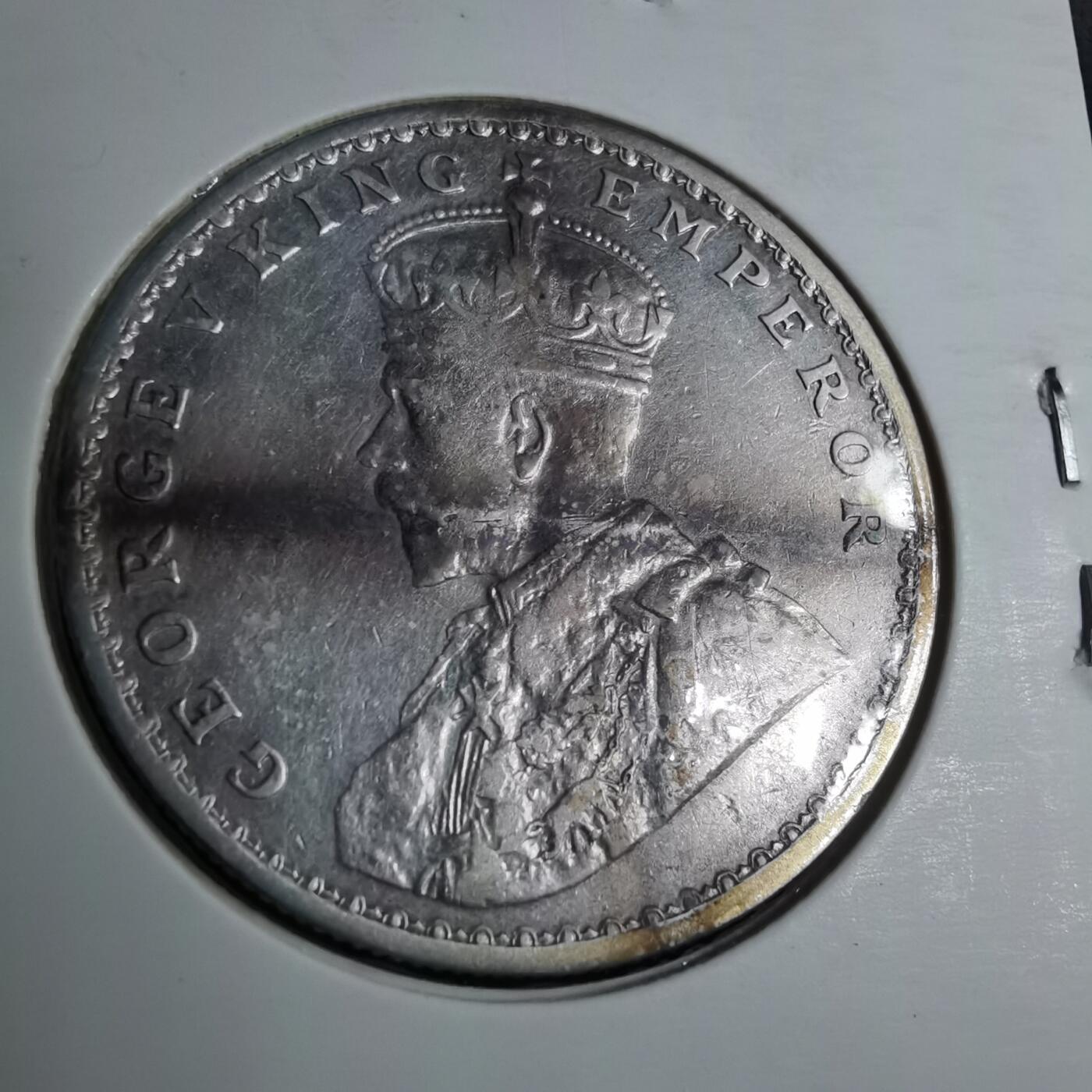 沼泽如烟--第887场 英属印度1913年1卢比银币