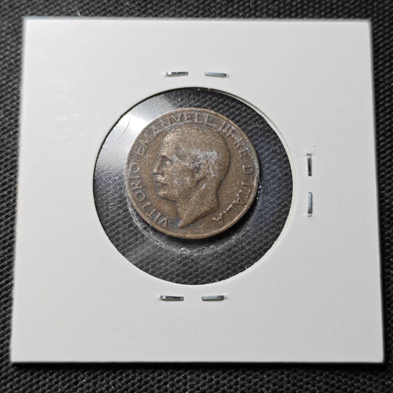 KK钱币收藏小铺  第359场  2月预留时间 周末发货  1919意大利5分铜币