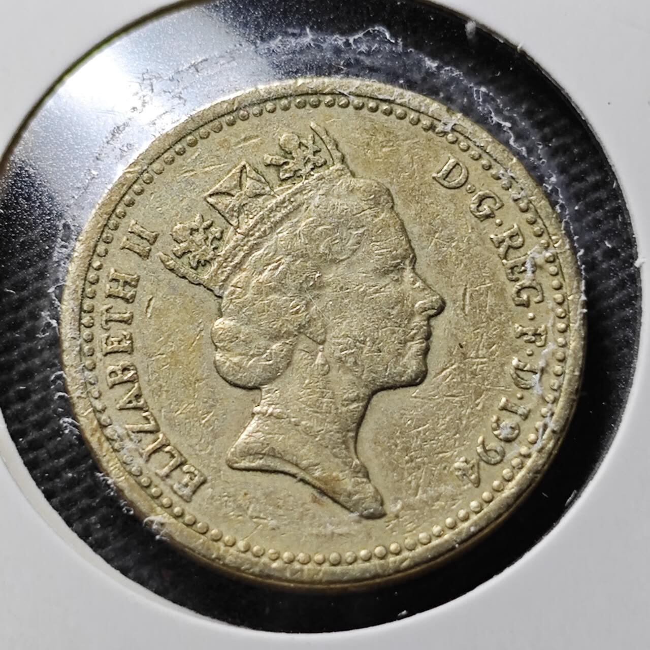 KK钱币收藏小铺  第359场  2月预留时间 周末发货  英国1镑 狮子