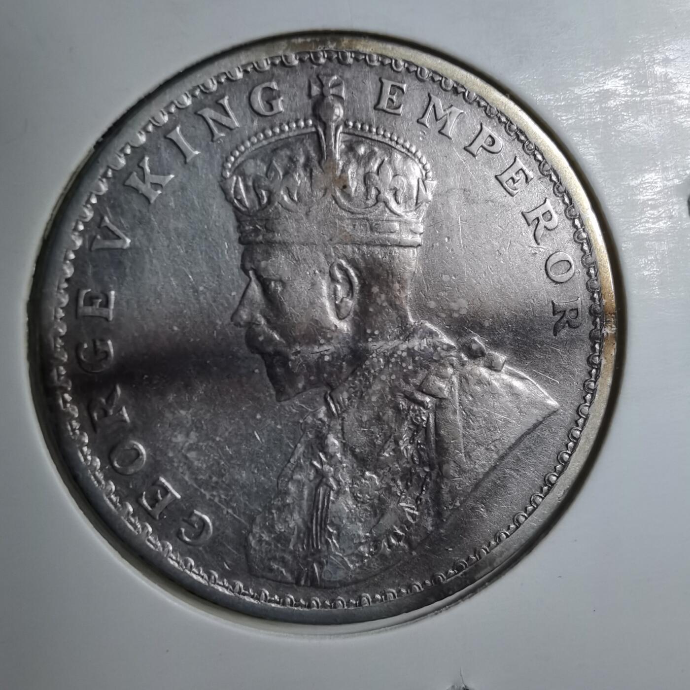 沼泽如烟--第887场 英属印度1913年1卢比银币