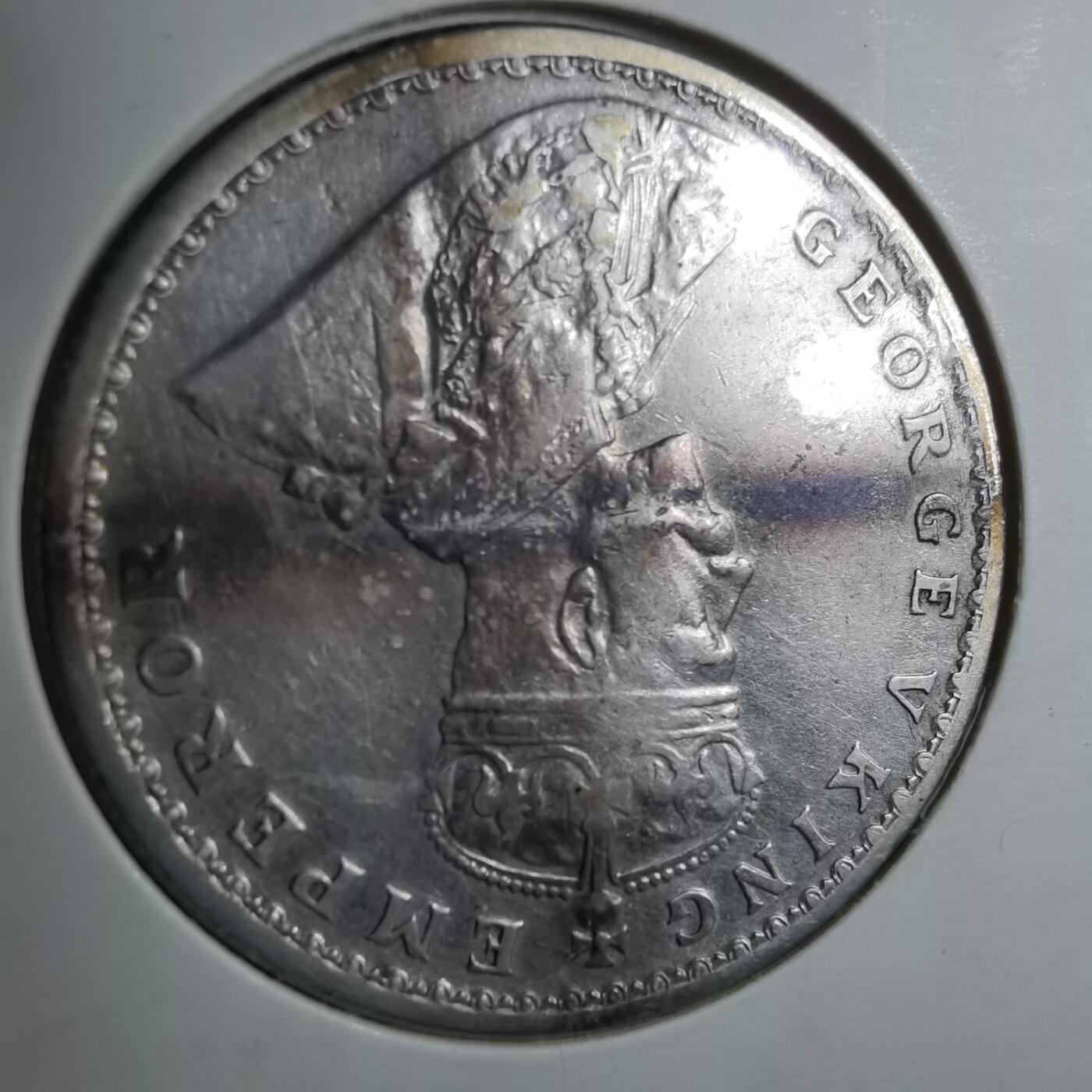 沼泽如烟--第887场 英属印度1913年1卢比银币