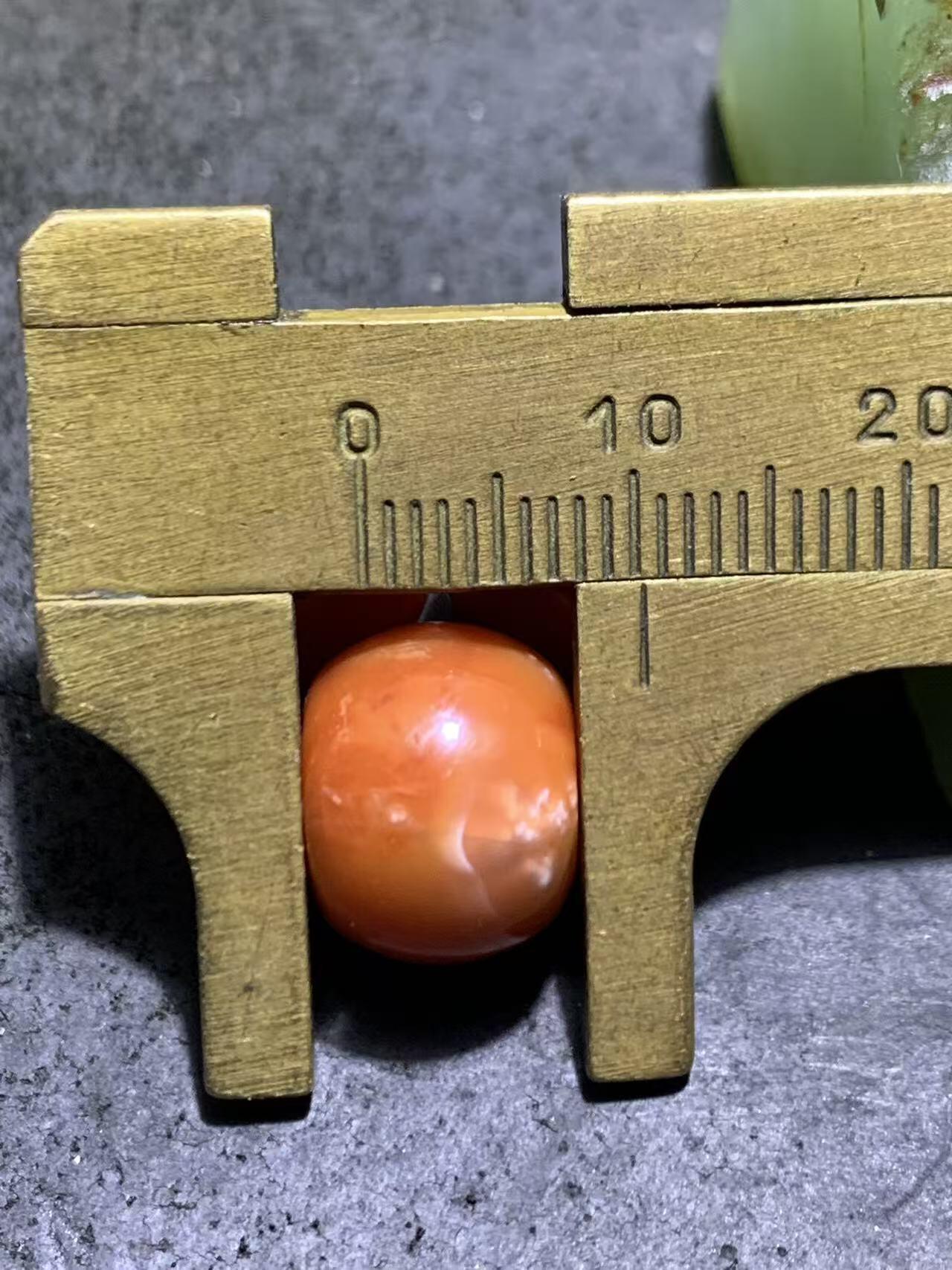 南红玛瑙通货老形桶珠三颗！配串利器！