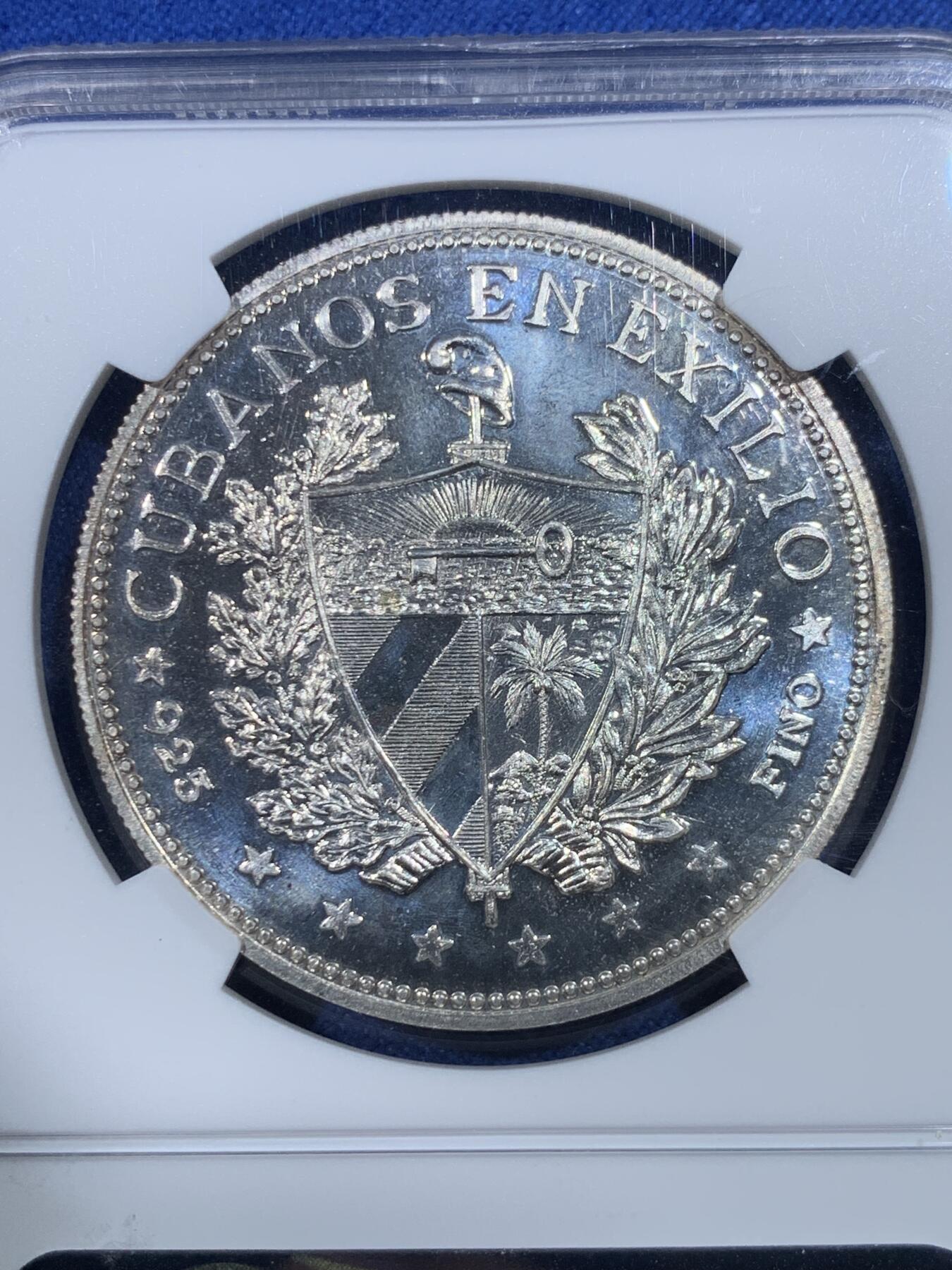 《竞宝斋》第432场 周日，周一 2场连拍 （全场包邮） NGC PF68CAMEO 古巴 1965年 精致直边版 比花边版更少见 2021年SBP 780美金成交价 经典设计与精致工艺结合得恰到好处