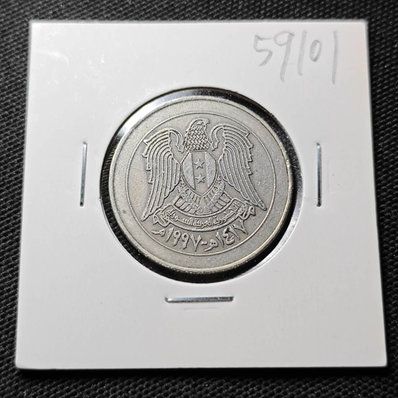 KK钱币收藏小铺  第359场  2月预留时间 周末发货  叙利亚10镑纪念币