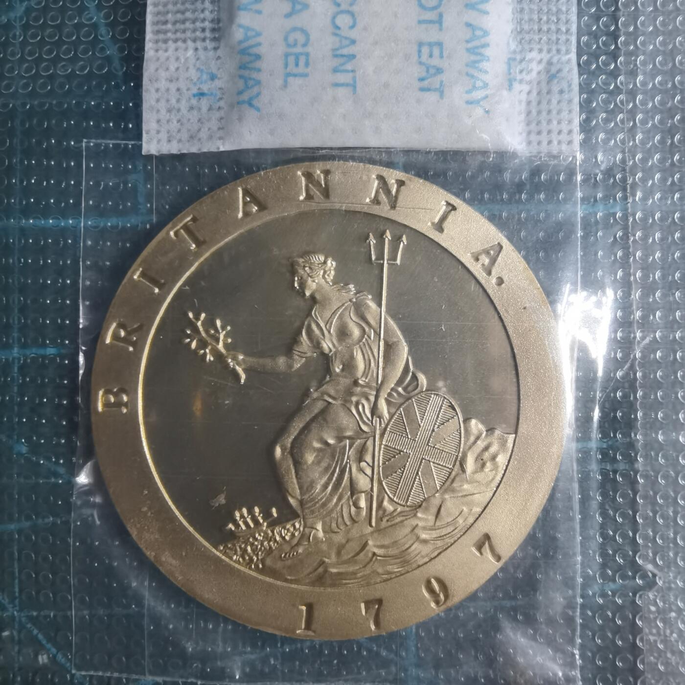 沼泽如烟--第887场 英国1797年复刻币金铜色一对