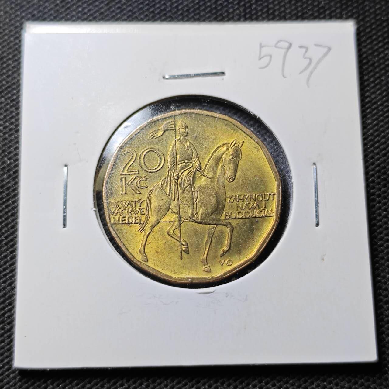 KK钱币收藏小铺  第359场  2月预留时间 周末发货  捷克20克朗