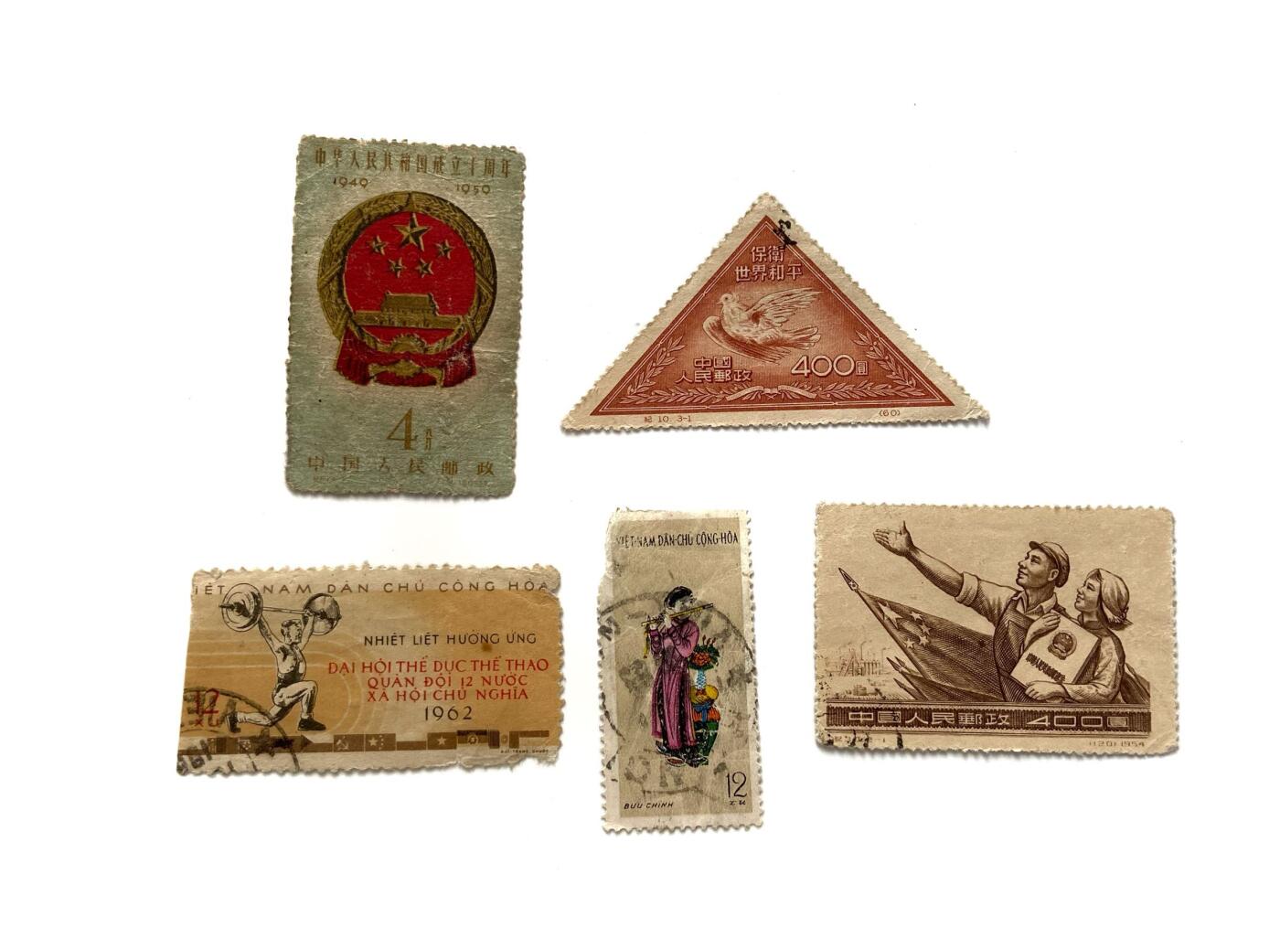 熹将军2025年秋冬小拍13 总54期 50年代中国越南老邮票 苏联人旧藏