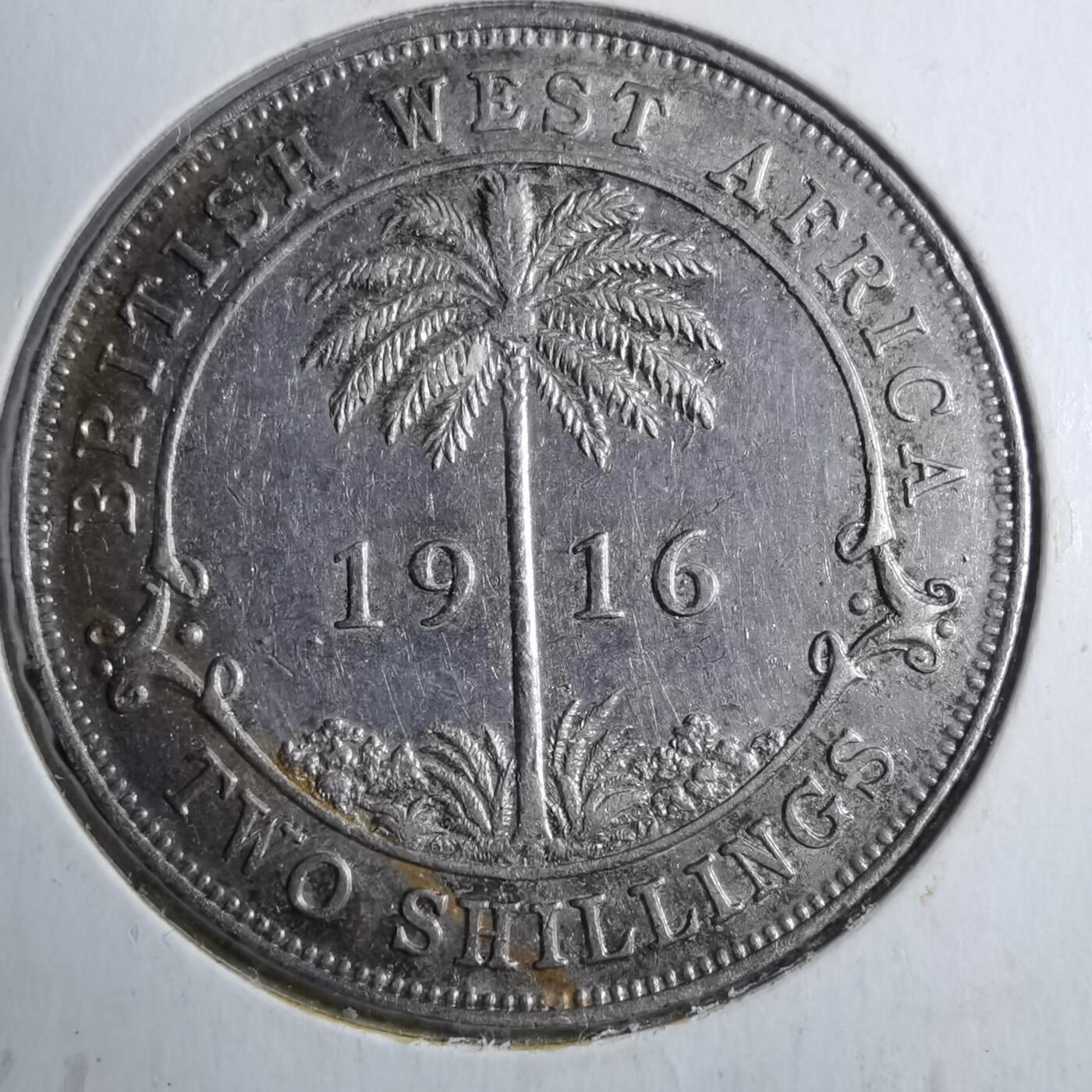 沼泽如烟--第887场 英属西非1916年2先令银币