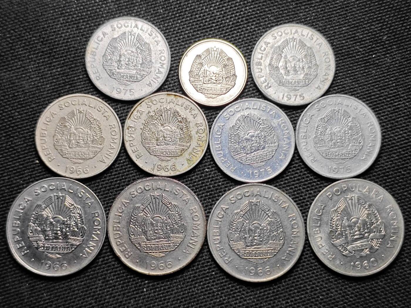 KK钱币收藏小铺  第359场  2月预留时间 周末发货  罗马尼亚一组17枚