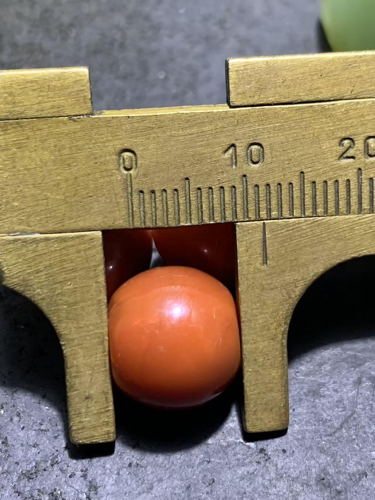 南红玛瑙通货老形桶珠三颗！配串利器！