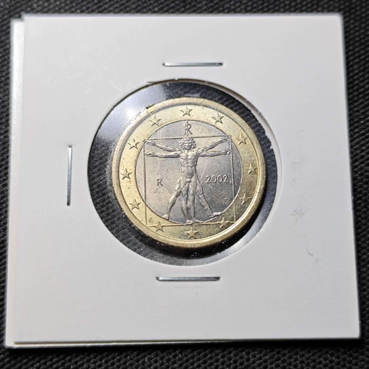 KK钱币收藏小铺  第359场  2月预留时间 周末发货  意大利1欧 好品