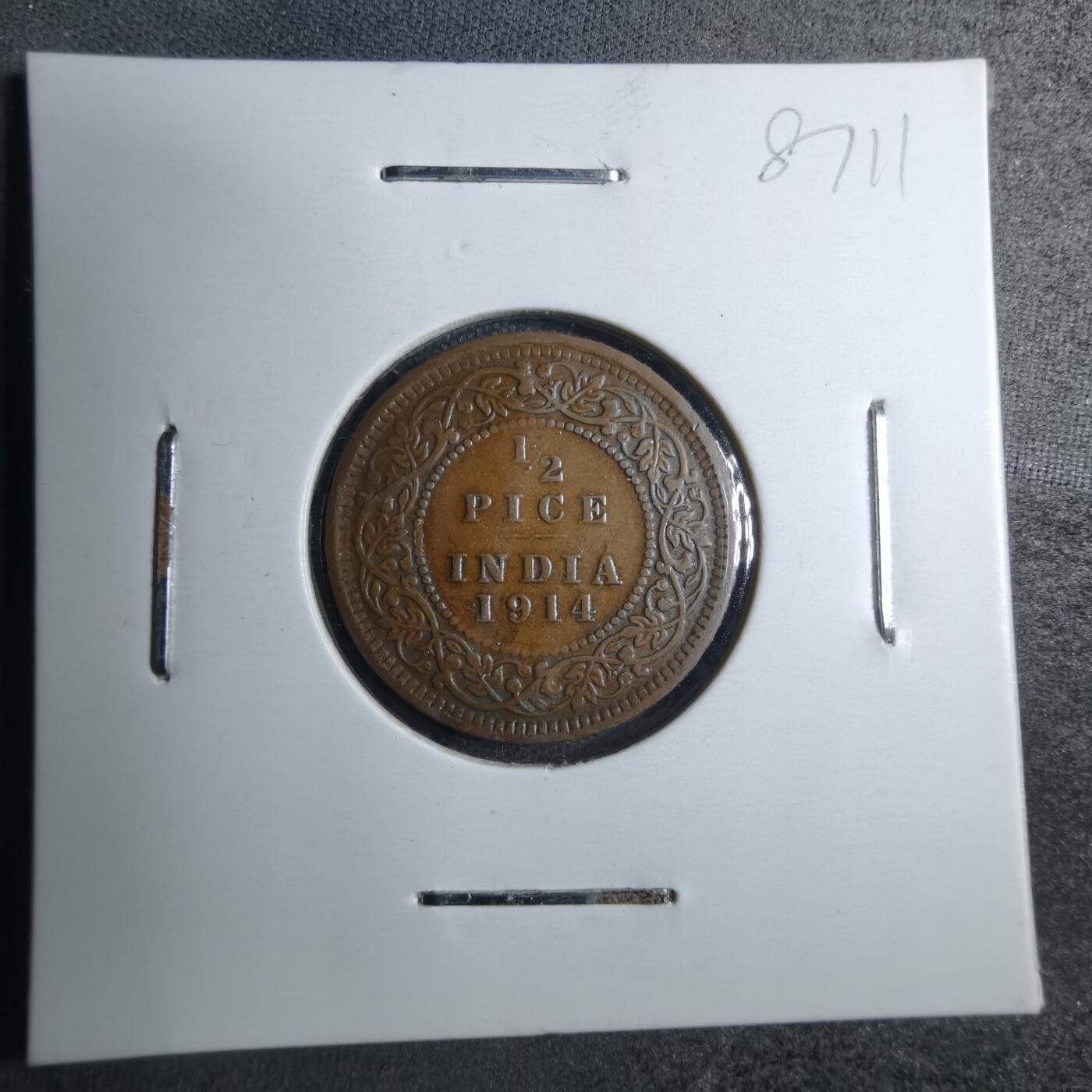 沼泽如烟--第887场 英属印度1914年二分之一派斯