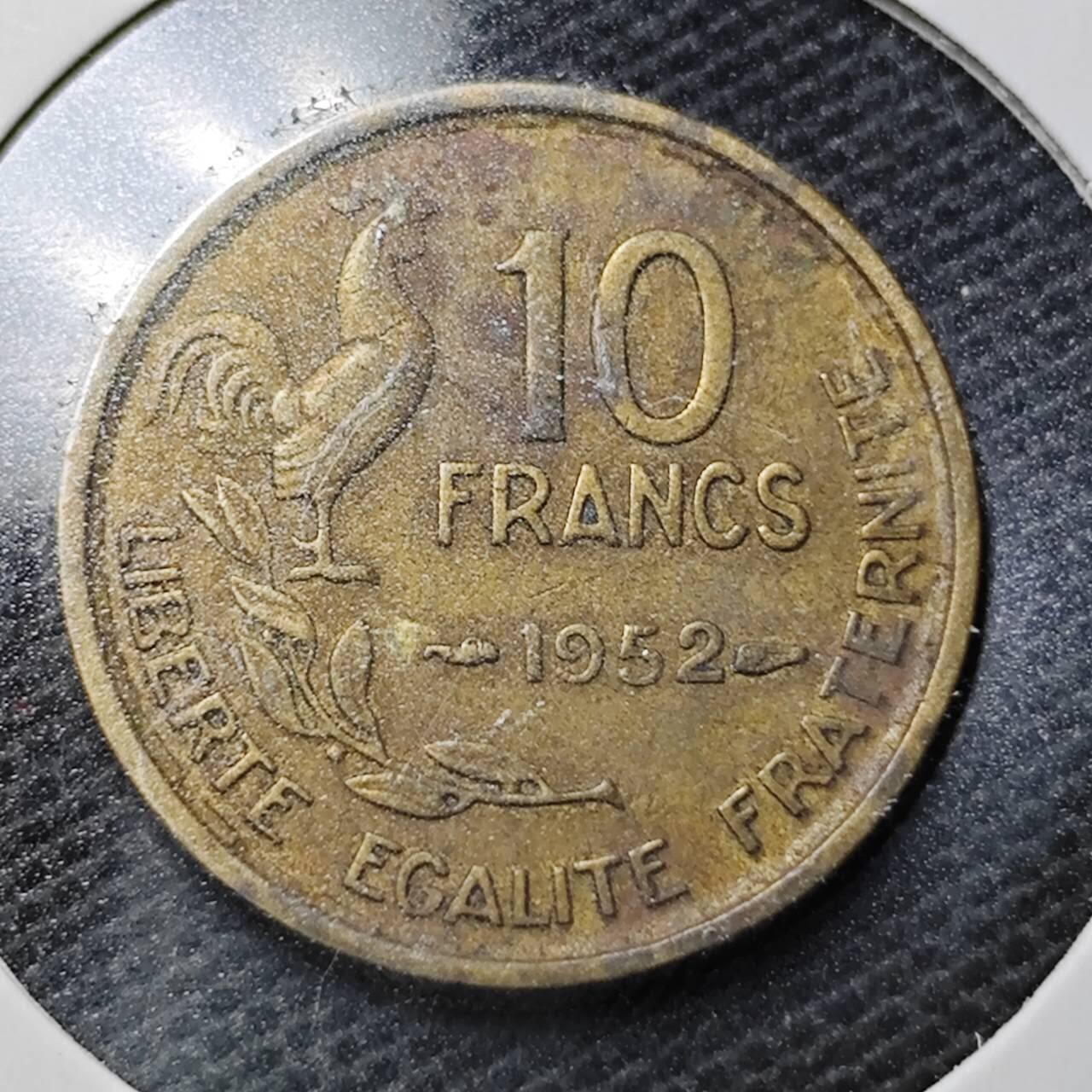 KK钱币收藏小铺  第359场  2月预留时间 周末发货  法国10法郎