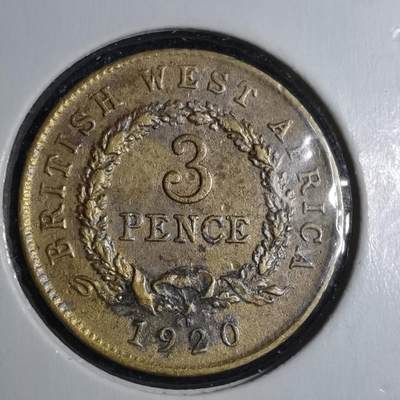 沼泽如烟--第887场 - 英属西非1920年3便士KN版