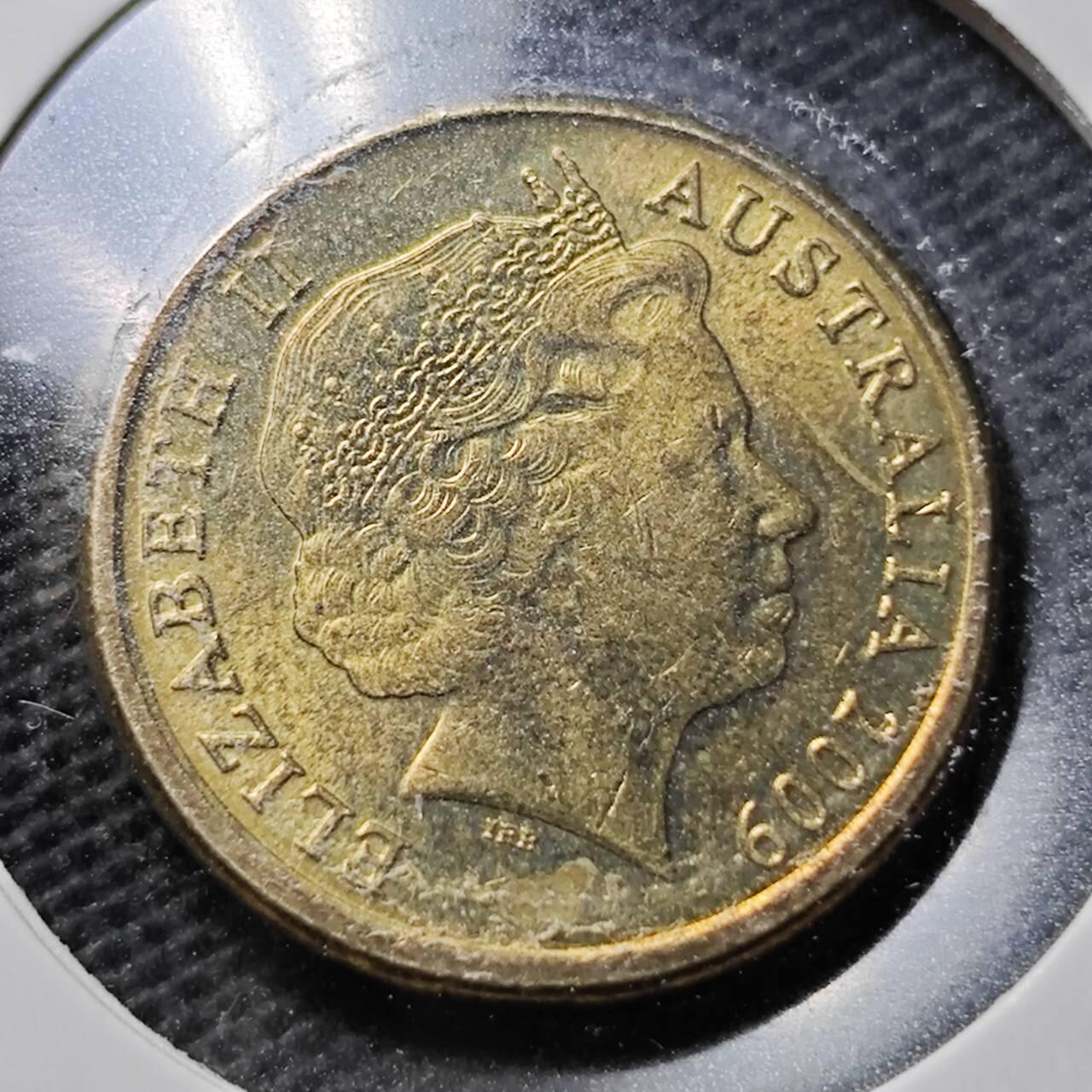 KK钱币收藏小铺  第359场  2月预留时间 周末发货  2009澳大利亚2元 拆卷品