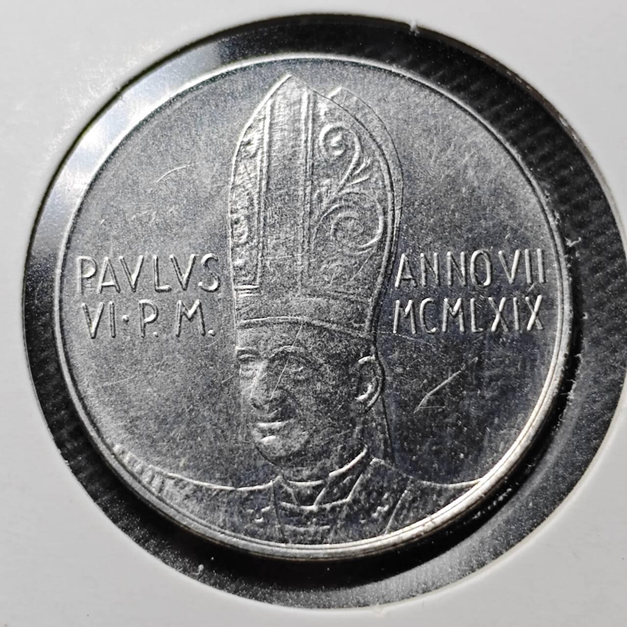 KK钱币收藏小铺  第359场  2月预留时间 周末发货  梵蒂冈50里拉