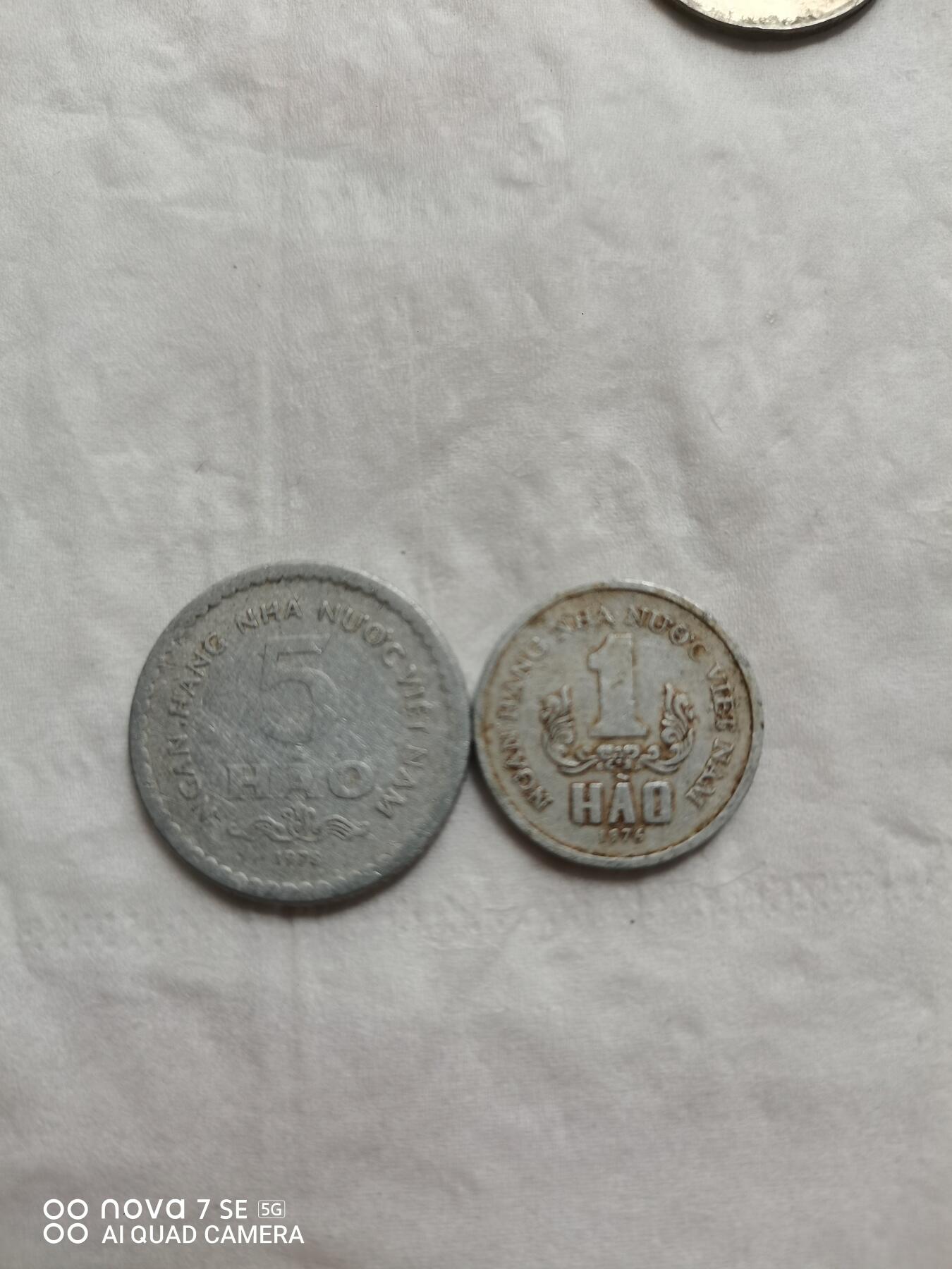 硬币 1分5分两枚