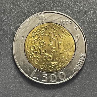 回流1026 - 全新稀少圣马力诺1999年500里拉 人类探索系列