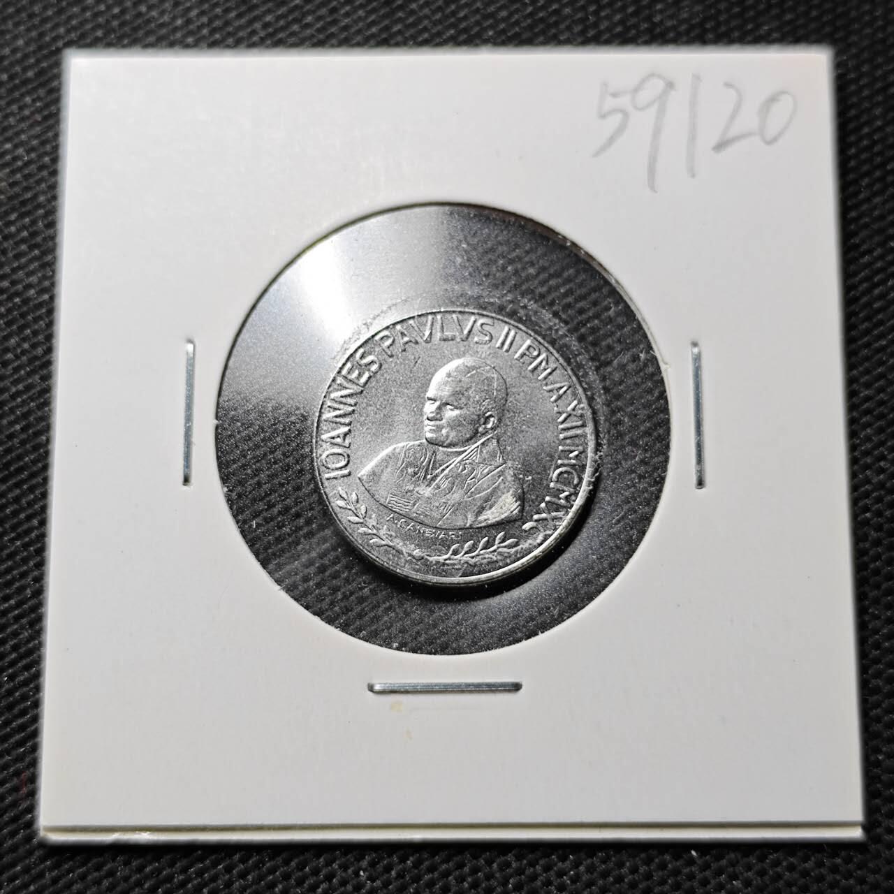 KK钱币收藏小铺  第359场  2月预留时间 周末发货  梵蒂冈100里拉