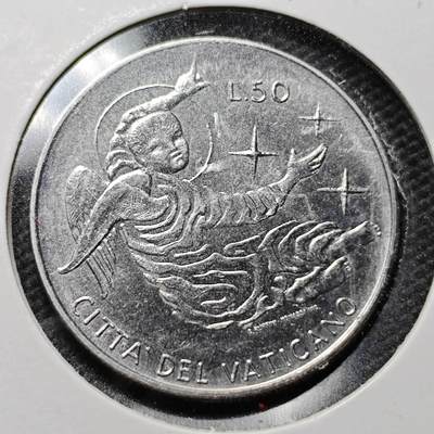 KK钱币收藏小铺  第359场  2月预留时间 周末发货 -  梵蒂冈50里拉