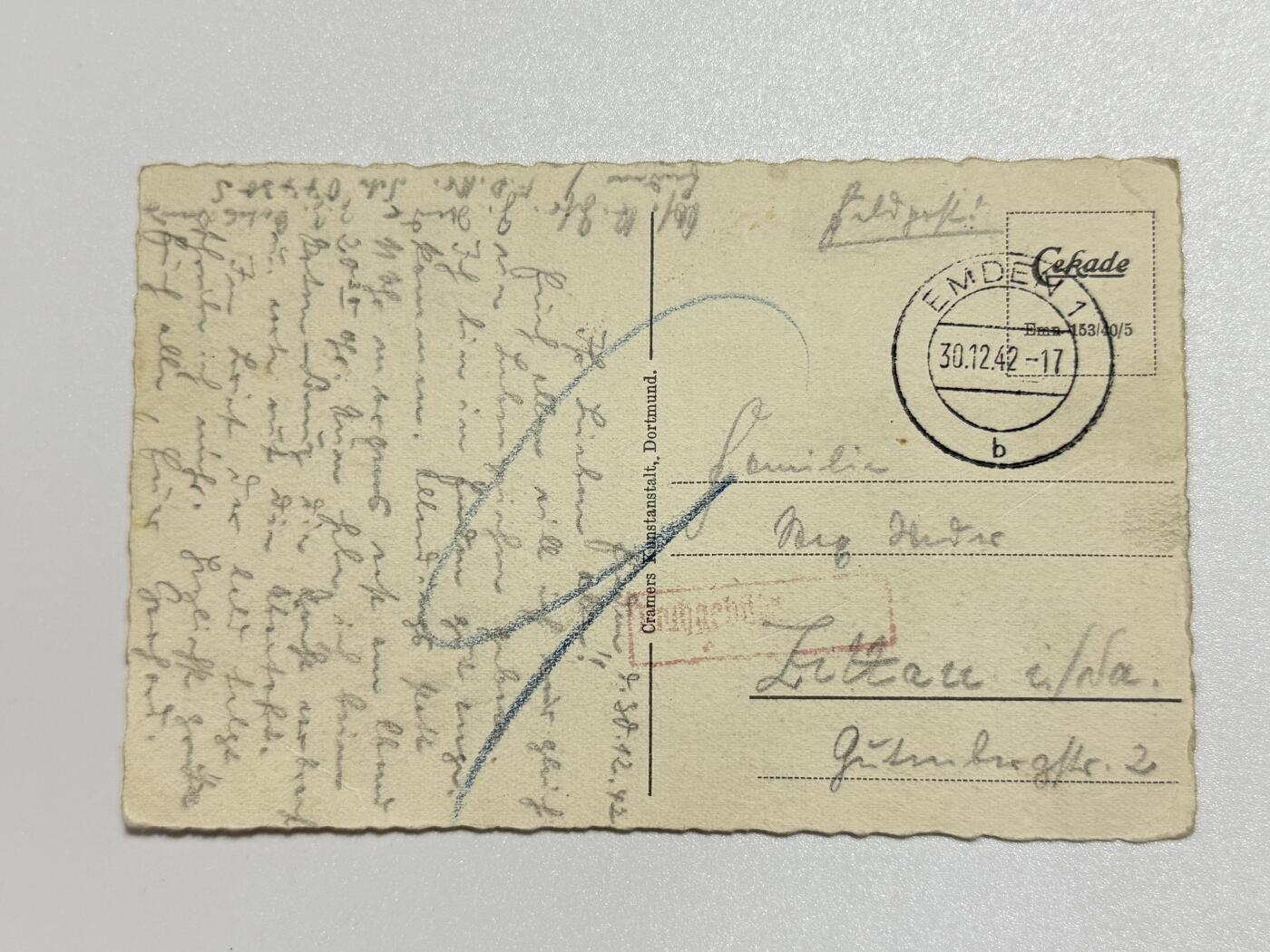 韵星假日精品2025秋季军品类拍卖会-- Rimey Holidays Boutique 2025 Autumn Militaria Sale 德意志帝国海军的轻巡洋舰-埃姆登：埃姆登号巡洋舰明信片