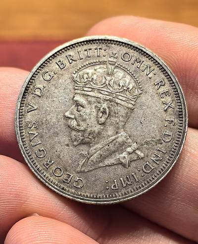 南宋泉阁俄币 外币 国币 专场第十八期 【送拍无额外佣金】 - 英国 英属澳大利亚 1927年 乔治五世1弗洛林银币 纪念款 原味好品