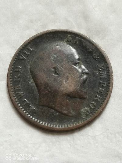 硬币 - 1917年英属印度铜币