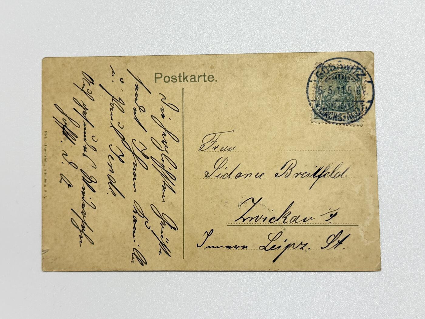 韵星假日精品2025秋季军品类拍卖会-- Rimey Holidays Boutique 2025 Autumn Militaria Sale 1911年德国阿尔滕堡玉米花节主题明信片，带有1870标志的铁十字勋章