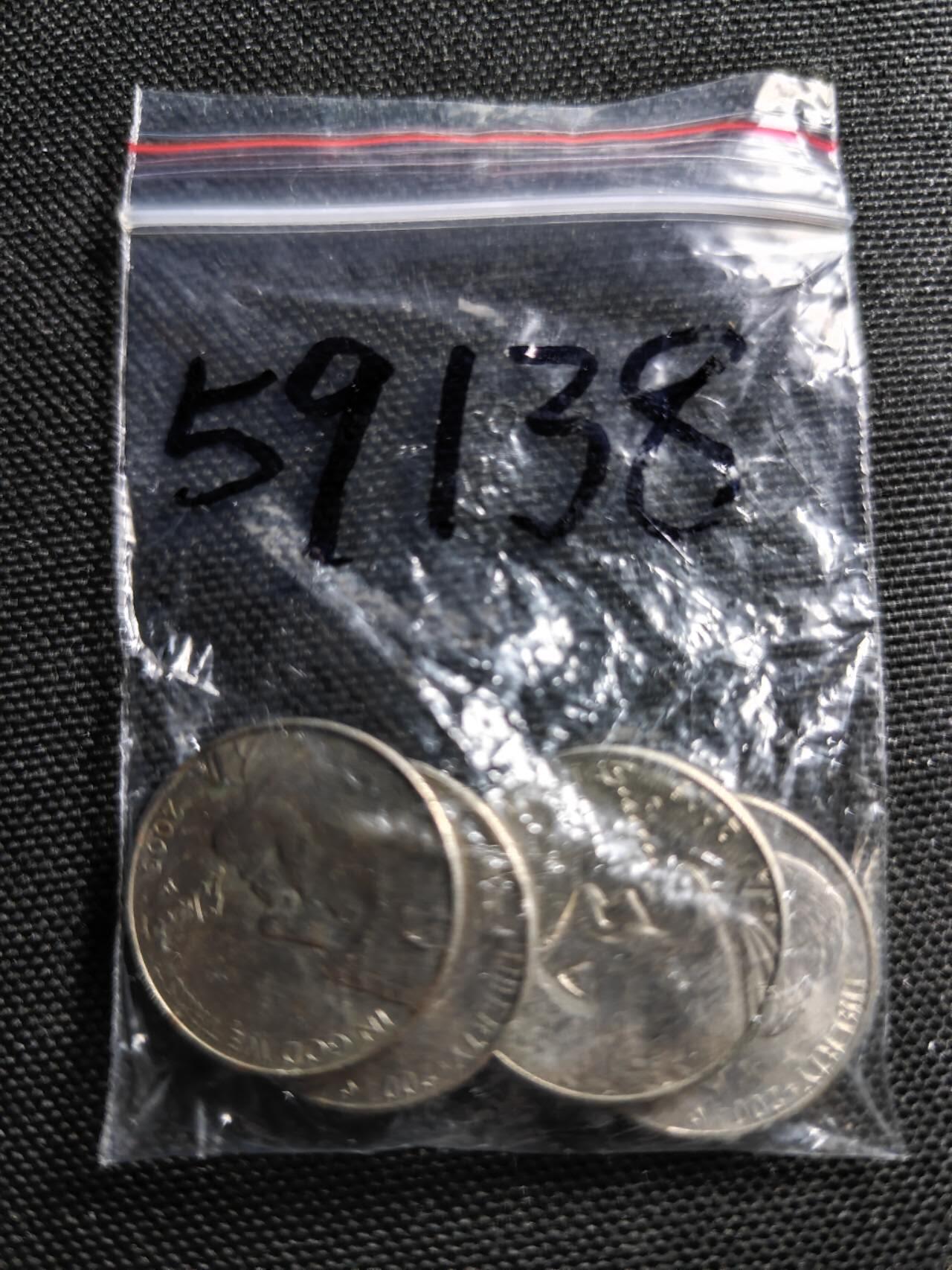 KK钱币收藏小铺  第359场  2月预留时间 周末发货  美国5分纪念币一组4枚