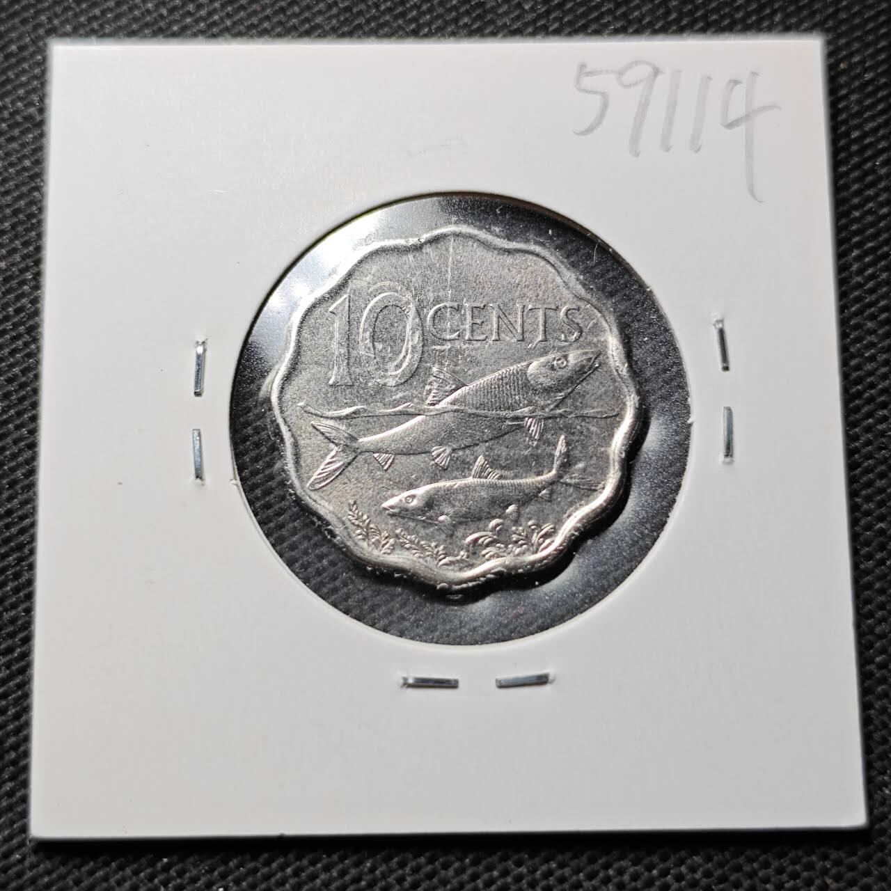 KK钱币收藏小铺  第359场  2月预留时间 周末发货  巴哈马10分