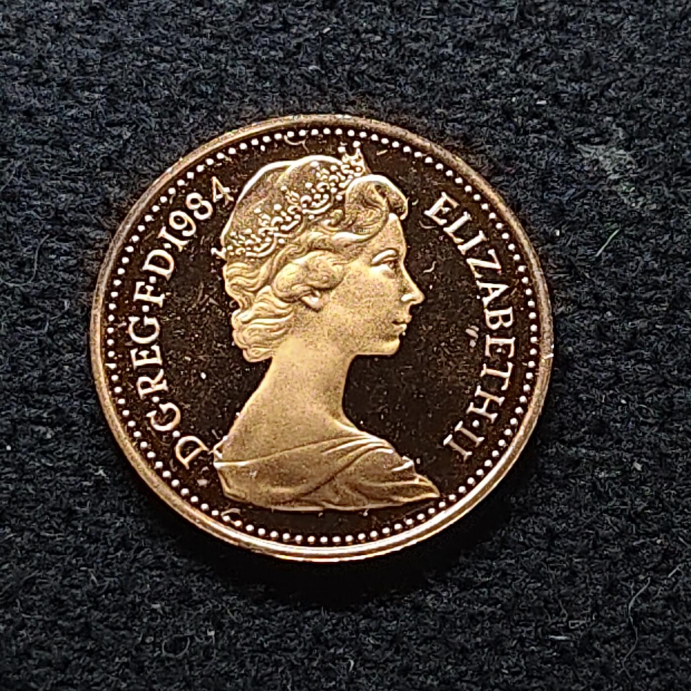 【全场包邮】纯粹捡漏拍472场（免费代拍第9场） 英国1984年1/2便士精制币