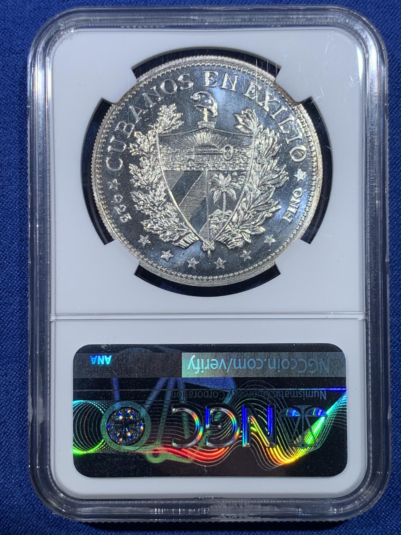 《竞宝斋》第432场 周日，周一 2场连拍 （全场包邮） NGC PF68CAMEO 古巴 1965年 精致直边版 比花边版更少见 2021年SBP 780美金成交价 经典设计与精致工艺结合得恰到好处