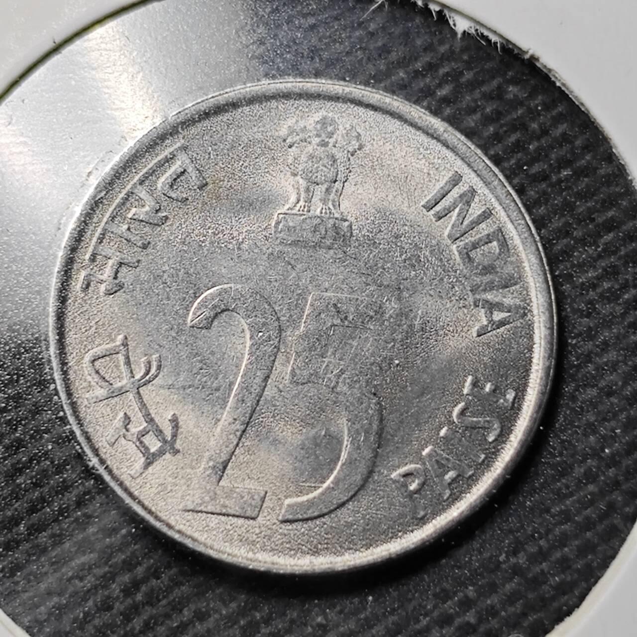 KK钱币收藏小铺  第359场  2月预留时间 周末发货  印度25派沙 好品