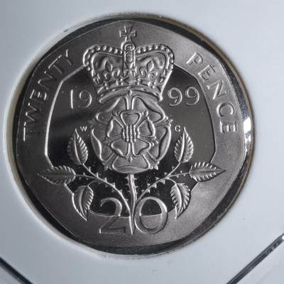 沼泽如烟--第887场 - 英国1999年20便士精制币