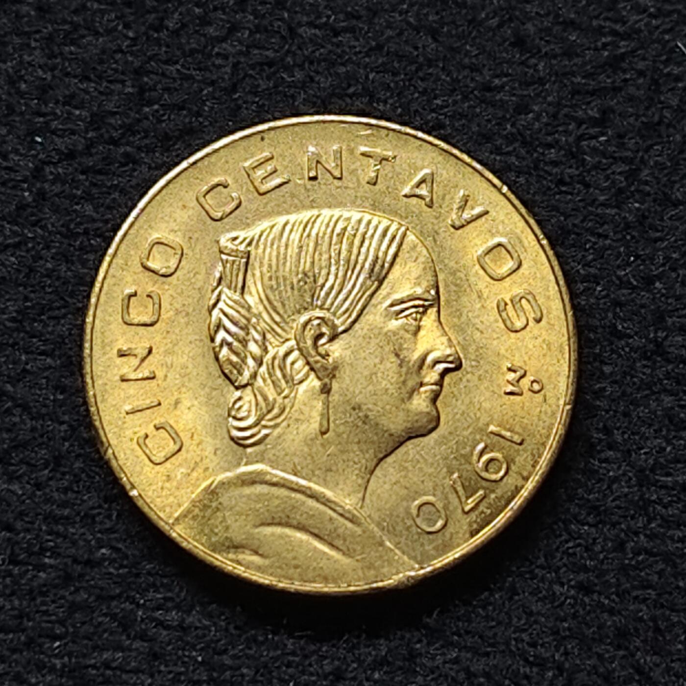 【全场包邮】纯粹捡漏拍472场（免费代拍第9场） 墨西哥1970年5分-独立运动英雄何塞法·奥尔蒂斯·德·多明格斯