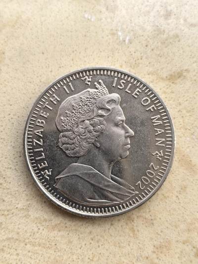 道一币馆币章第一百五十二场 - 马恩岛2002年伊丽莎白二世在位50周年1克朗纪念币-加冕像