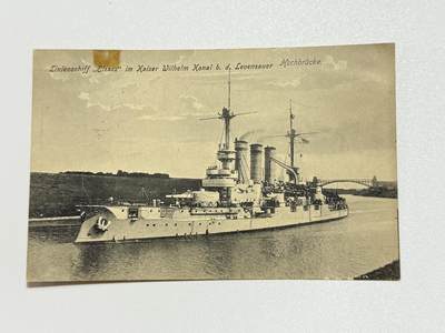 韵星假日精品2025秋季军品类拍卖会-- Rimey Holidays Boutique 2025 Autumn Militaria Sale - 德意志帝国海军的“艾尔萨斯号”（SMS Elsass）战列舰明信片