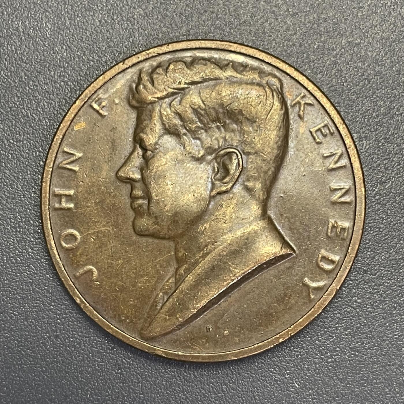 回流1026 美国1961年肯尼迪总统就职纪念章 包浆温润 设计精美