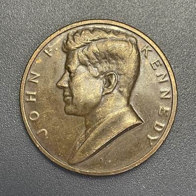 回流1026 - 美国1961年肯尼迪总统就职纪念章 包浆温润 设计精美
