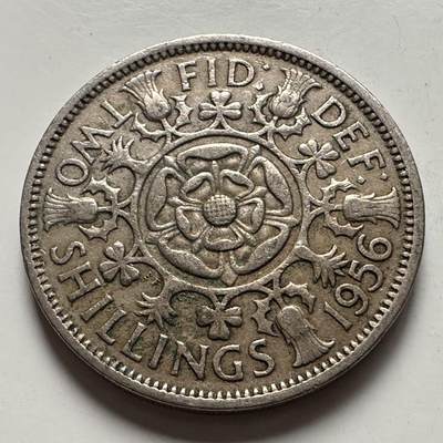 🌹外币初藏🌹🐯2025年第120场  每周二四六晚8️⃣点 接代拍 - 英国1956年两先令