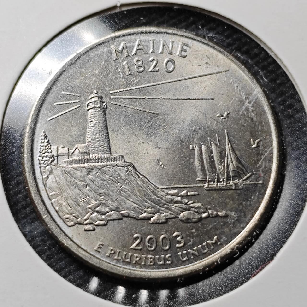 KK钱币收藏小铺  第359场  2月预留时间 周末发货  美国25分纪念币