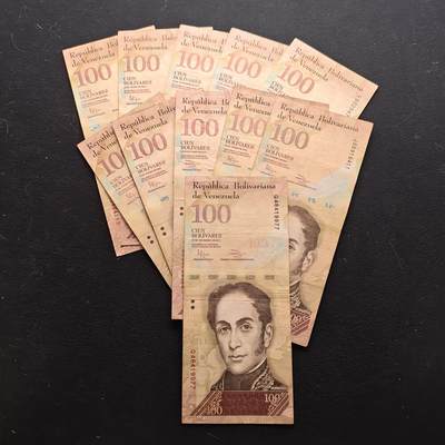 【全场包邮】纯粹捡漏拍472场（免费代拍第9场） - 【纸钞】委内瑞拉100玻利瓦尔非全新11枚一组