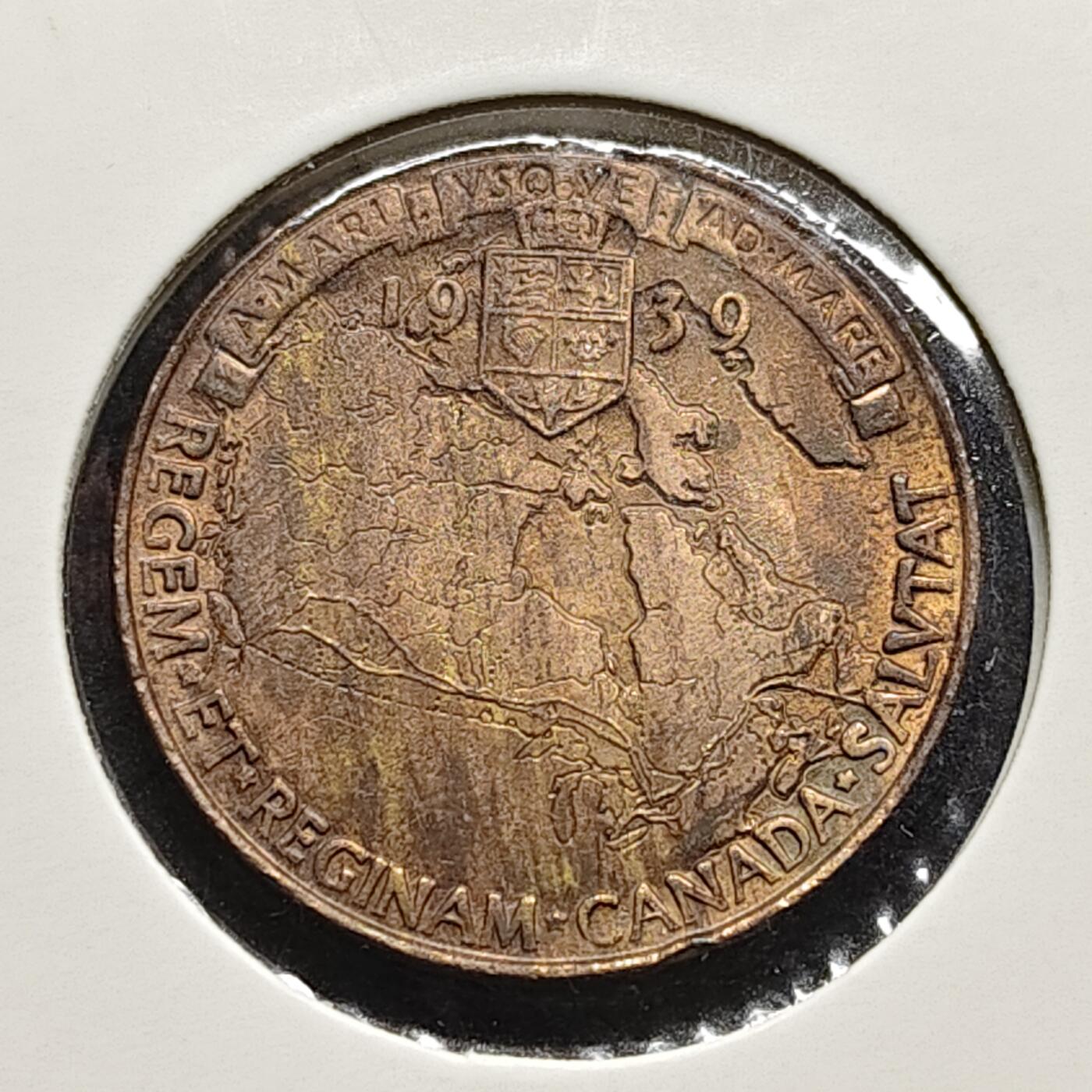 【全场包邮】纯粹捡漏拍472场（免费代拍第9场） 【纪念章】加拿大1939年乔治六世访问纪念章