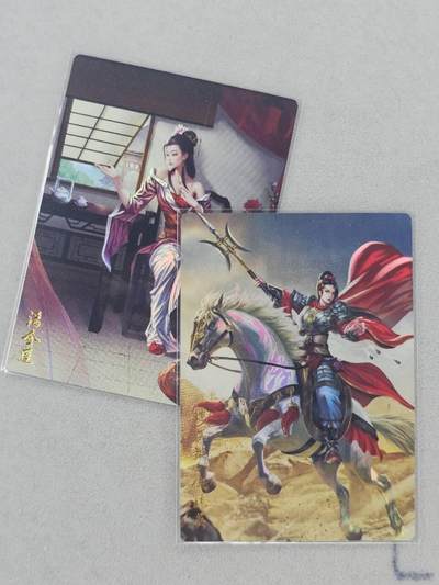 龙虎卡牌第六一场 （无佣金，单场满200元包邮，欢迎送拍） - 彩闪2张 忠义水浒传 潘金莲&仇琼英