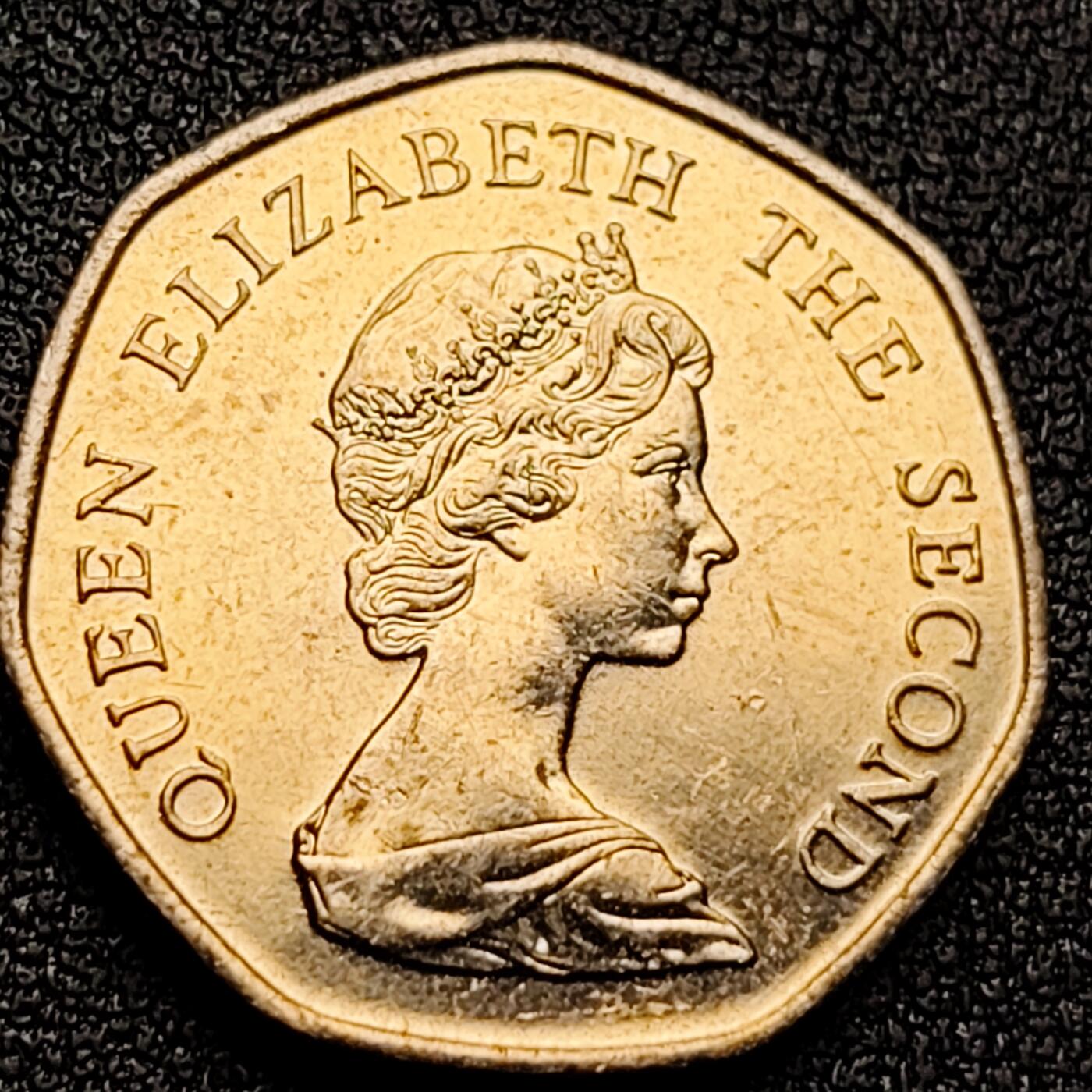 泉币菌-第118场-精品福利场 少见原光极美品 罗姆尼沼泽羊 福克兰群岛1987年 20便士銅镍币 21.95mm5g 伊丽莎白二世女王