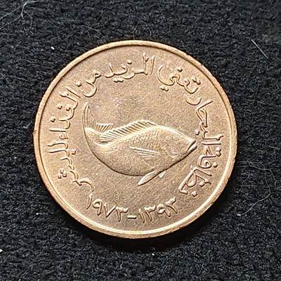 【全场包邮】纯粹捡漏拍472场（免费代拍第9场） - 阿联酋1973年好品5菲尔