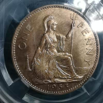 沼泽如烟--第887场 - 英国1953年1便士伊二首年