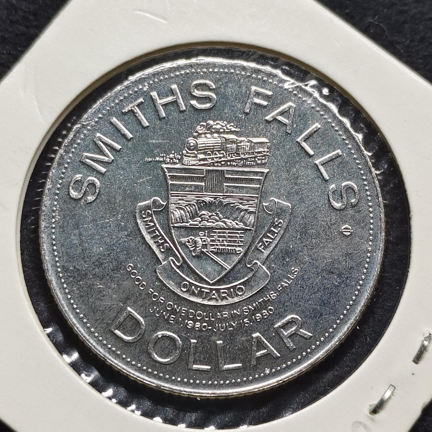 【全场包邮】纯粹捡漏拍472场（免费代拍第9场） 【代币】加拿大史密斯瀑布镇总理约翰·亚历山大·麦克唐纳爵士代币