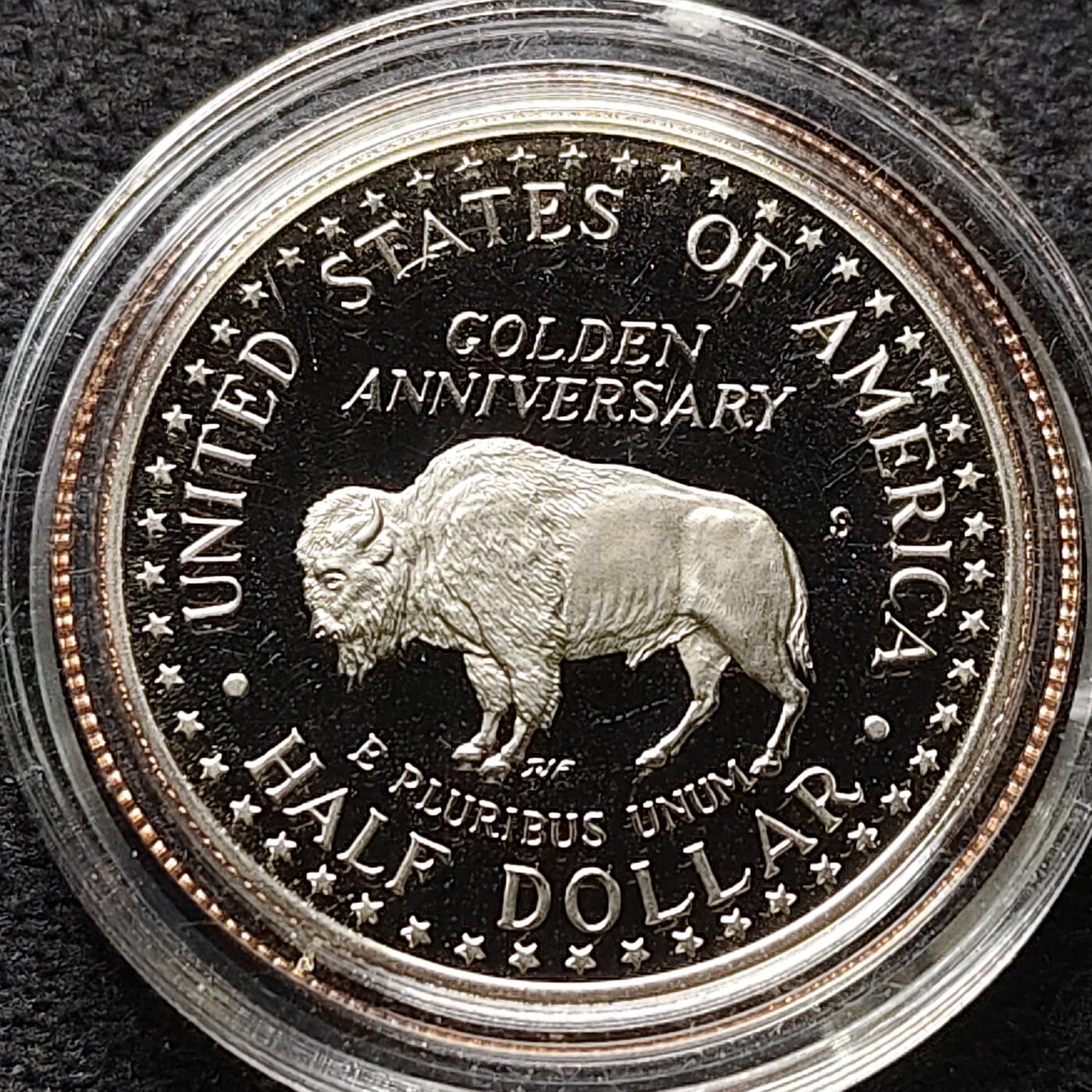 【全场包邮】纯粹捡漏拍472场（免费代拍第9场） 美国1991年半元拉什莫尔山建成50周年精制纪念币