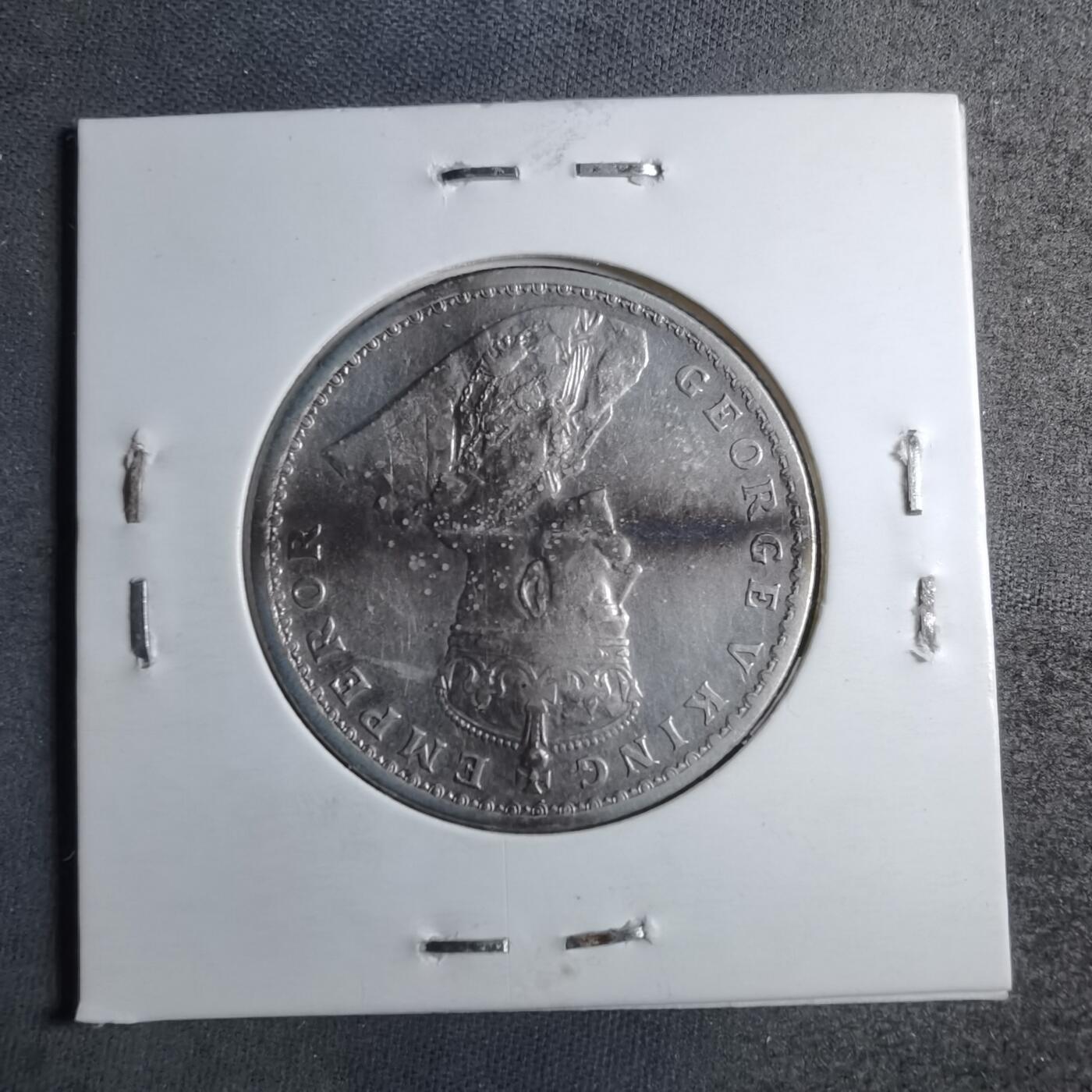 沼泽如烟--第887场 英属印度1913年1卢比银币